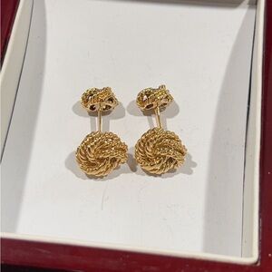 Tiffany & Co. Gold Knot Cuff Links